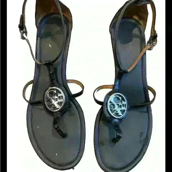 Coach Sandal’s For Women Preowned Size 9B- Small Wedge Heel - Vipor - Picture 1 of 5